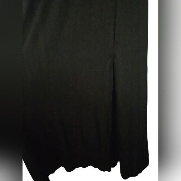 Long Black Slip Maxi Dress w/ Front Slit Plus Size - NWT - Picture 5 of 6